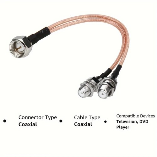 Rg6 type coax splitter way - rg6,