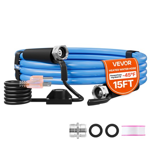 Vevor 15ft heated water - heated, hose